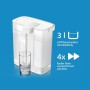 Philips Water Filtro de agua instantáneo + 1 cartucho de repuesto, Filtración Avanzada, recargable por USB-C, filtra CLORO,