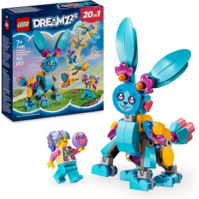 LEGO DREAMZzz Aventuras de Bunchu: Animales Creativos, Conejo de Peluche para Reconstruir 20 en 1, Tiburón, Elefante, Tortuga de