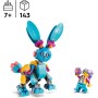 LEGO DREAMZzz Aventuras de Bunchu: Animales Creativos, Conejo de Peluche para Reconstruir 20 en 1, Tiburón, Elefante, Tortuga de