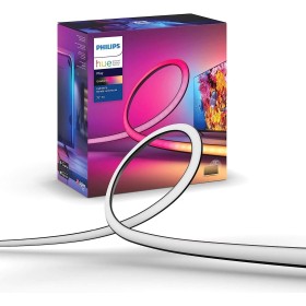 Philips Hue Play Gradient Lightstrip Tira Inteligente LED, 20 W, Luz Blanca y Colores, 55 Pulgadas [Clase de eficiencia