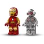 LEGO Marvel Armadura Robótica de Iron Man vs. Ultrón Juguete de Superhéroes con Minifiguras, Figura Articulada de Robot, Juego