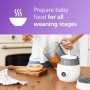 Philips Avent vaporera/batidora 4 en 1, robot de cocina para bebés, cocine al vapor, bata, descongele y vuelva a calentar, apto