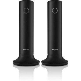 Philips M4502B/34 - Teléfono Fijo Inalámbrico, Pantralla 1,6'', Pantalla LCD, Retroiluminación, Altavoz Integrado, Manos Libres,