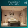 Philips Ventilador de techo Olas, 3 aspas 42´, luz LED de 24W, motor DC, rango de temperatura de color (3000K-4300K-6500K) con