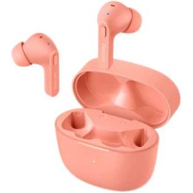 PHILIPS TAT2206PK/00 Auriculares Bluetooth con Micrófono/Resistentes a Salpicaduras y Sudor, 18h de Reproducción, Ajuste