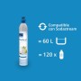 Philips Water Solutions GoZero Sparkling Water Maker Sifón, máquina para Hacer Soda, 1 Litro, plástico, Blanco (White)