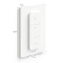 Philips Hue - Módulo de interruptor de pared, permite un acceso constante a dispositivos Hue, instálalo detrás de los
