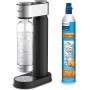 Philips Water Solutions GoZero Sparkling Water Maker Sifón, máquina para Hacer Soda, 1 Litro, plástico, Blanco (White)