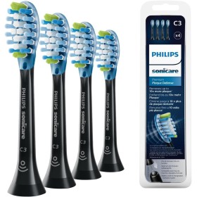 Philips HX9044/33 Pack 4 cabezales Sonicare Premium Plaque Control Negro con tecnología RFID y BrushSync mode