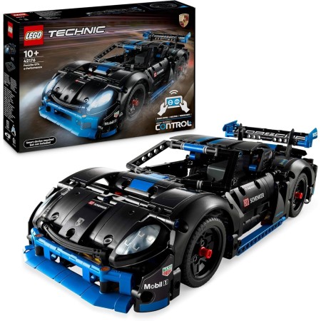 LEGO Technic Coche de Carreras Porsche GT4 e-Performance Teledirigido de Juguete, Kit de Maqueta Interactiva, Regalo para Niños