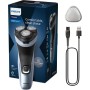 Philips Serie X3000 Afeitadora Eléctrica Hombre, Máquina de Afeitar Barba con Cortapatillas, 27 cuchillas, Cuida la piel, 45min