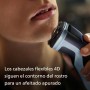Philips Serie X3000 Afeitadora Eléctrica Hombre, Máquina de Afeitar Barba con Cortapatillas, 27 cuchillas, Cuida la piel, 45min