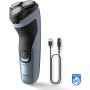 Philips Serie X3000 Afeitadora Eléctrica Hombre, Máquina de Afeitar Barba con Cortapatillas, 27 cuchillas, Cuida la piel, 45min