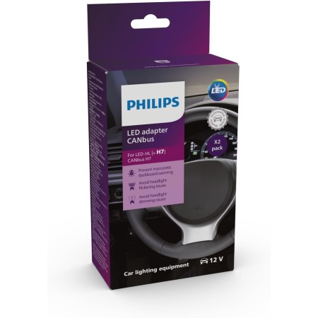 Philips Adaptador CANbus LED (H7), solución 3 en 1, set de 2