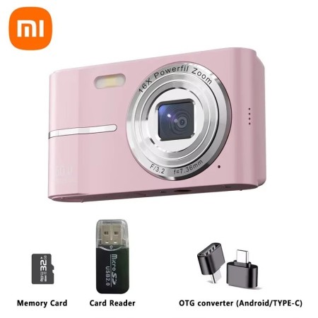 Cámara Digital Xiaomi 5K, 50MP píxeles, Zoom potente 16X, cámara de ví