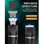 Afeitadora Corporal Masculina, 3 en 1 Depiladora Corporal Hombre, Maquina Depilar Hombre para Axilas, Pecho y Pierna, Base