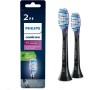 Philips Sonicare G3 Premium Gum Care, cabezales de cepillo dental de repuesto originales, negro, paquete de 2, HX9052/88
