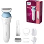 Philips Afeitadora de Mujer Serie 8000, 5 accesorios, Incluye Depiladora Facial, Guante Exfoliante, Peine Guia y Cepillo de