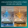 Philips Ventilador de techo Olas, 3 aspas 52´, luz LED de 24W, motor DC, temperatura de color regulable (3000K-4300K-6500K),