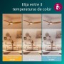 Philips Ventilador de techo Olas, 3 aspas 52´, luz LED de 24W, motor DC, temperatura de color regulable (3000K-4300K-6500K),