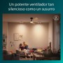 Philips Ventilador de techo Olas, 3 aspas 52´, luz LED de 24W, motor DC, temperatura de color regulable (3000K-4300K-6500K),