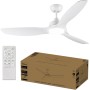 Philips Ventilador de techo con Led, 3 aspas fijas 52" (diametro 136cm), luz LED 28 W, motor DC silencioso, 3 temperaturas de