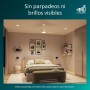 Philips Ventilador de techo con Led, 3 aspas fijas 52" (diametro 136cm), luz LED 28 W, motor DC silencioso, 3 temperaturas de