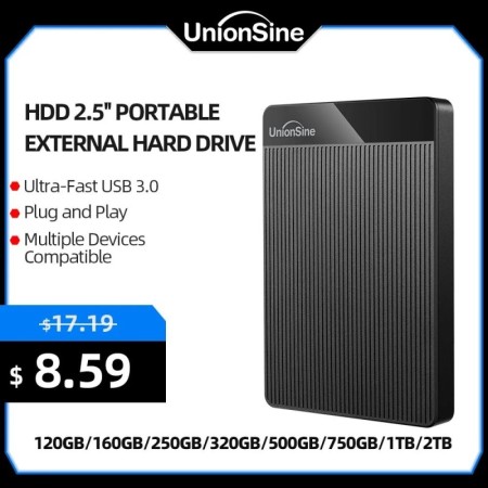 UnionSine-disco duro externo portátil de 2,5 ", 2tb/1tb/500gb/750gb, U