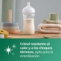 Philips Avent Biberón de cristal Natural Response: 2 biberones de 240 ml sin BPA para recién nacidos a partir de 3-6 meses