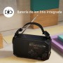 Philips TAR1609: radio portátil FM/AM con batería interna recargable, pilas AAA y manivela de soporte, energía solar, luz LED y