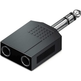 CABLEPELADO Adaptador de Audio Estéreo | Splitter 1x 6,3mm a 2X 6,3mm | Duplicador Audio 6.35 mm | Apto para Auriculares,