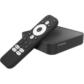 STRONG Leap-S3 TV Streaming Box 4K UHD Google TV con Puerto Ethernet, 2GB RAM + 16GB Almacenamiento, Chromecast Integrado, WiFi,