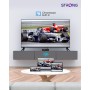 STRONG Leap-S3 TV Streaming Box 4K UHD Google TV con Puerto Ethernet, 2GB RAM + 16GB Almacenamiento, Chromecast Integrado, WiFi,