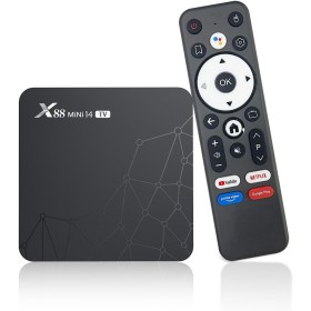 Android TV Box 14,2GB RAM 16GB ROM TV Box 4K HDR10 RK3518 Quad-Core,100M Ethernet WiFi 6/Bluetooth 5.2, Control por Voz en