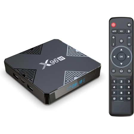 2025 Nuevo X96H 2GB RAM 16GB ROM Android TV Box 13.0 Compatible con 6K 4K 2.4G 5.8G Dual-WiFi 6 Allwinner H618 Chipset HDR10
