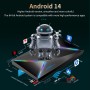 TV Box Android 14, Android TV Box 4GB RAM 32GB ROM Chipset Allwinner H728, Android 14.0 Box soporta 1000M Ethernet & 2.4-5.8GHZ