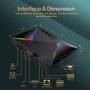 TV Box Android 14, Android TV Box 4GB RAM 32GB ROM Chipset Allwinner H728, Android 14.0 Box soporta 1000M Ethernet & 2.4-5.8GHZ