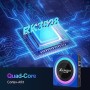 Android 13.0 TV Box, Android Box 4GB RAM 64GB ROM Quad-Core con Mini Teclado Inalámbrico, 2.4/5.0GHz Wi-Fi de Doble Banda BT 5.0