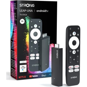 STRONG Leap-UNA Stick De Streaming Android TV, Wi-Fi, Chromecast Integrado, TV Box Android 11, Asistente De Google, HDR10+,