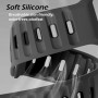 Higgs Silicona Correa Compatible con Correa Apple Watch 44mm Ultra/Ultra 2 49mm 46mm 45mm 42mm Hombre, Pulsera Suave Silicona