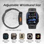 Higgs Silicona Correa Compatible con Correa Apple Watch 44mm Ultra/Ultra 2 49mm 46mm 45mm 42mm Hombre, Pulsera Suave Silicona