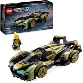 LEGO Speed Champions Superdeportivo Lamborghini Lambo V12 Vision GT Coche de Carreras de Juguete, Maqueta de Gran Turismo,