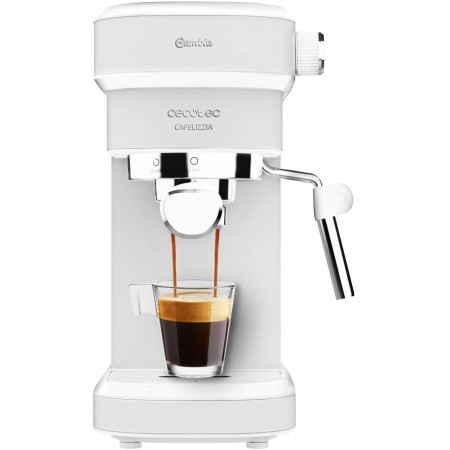 Cecotec Cafetera express para espresso y cappuccino Cafelizzia ColdBrew. 20 Bares, Sistema ColdBrew para café frio, Pantalla