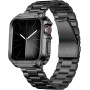 BINLUN Correa de Metal Compatible con Apple Watch 38mm 40mm 41mm 42mm 44mm 45mm 46mm 49mm Correa de Acero Inoxidable con Funda