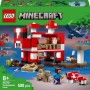 LEGO Minecraft La Casa-Champiñaca Juguete de Construcción para Niños y Niñas de 8 Años o Más, Isla y Personajes del Videojuego