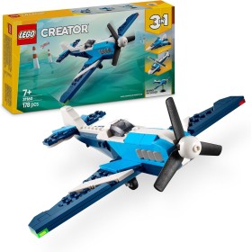 LEGO Creator 3 en 1 Aeronave: Avión de Carreras Transformable en Reactor o Helicóptero de Juguete, Juego de Construcción y