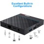 TUREWELL Android TV Box, Android 9.0 TV Box Amlogic S905X3 Quad-Core Cortex-A55 4GB RAM 32GB ROM Android Box with 8K BT4.0