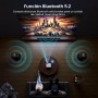 Google TV Official Smart Mini Proyector 4K, HAPPRUN 1000 ANSI 1080P Full HD Proyector con Dolby Audio, WiFi6 Bluetooth5.2