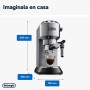 De'Longhi Dedica - Cafetera de Bomba de Acero Inoxidable para Café Molido o Monodosis, Cafetera para Espresso y Cappuccino,