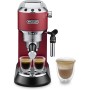De'Longhi Dedica - Cafetera de Bomba de Acero Inoxidable para Café Molido o Monodosis, Cafetera para Espresso y Cappuccino,